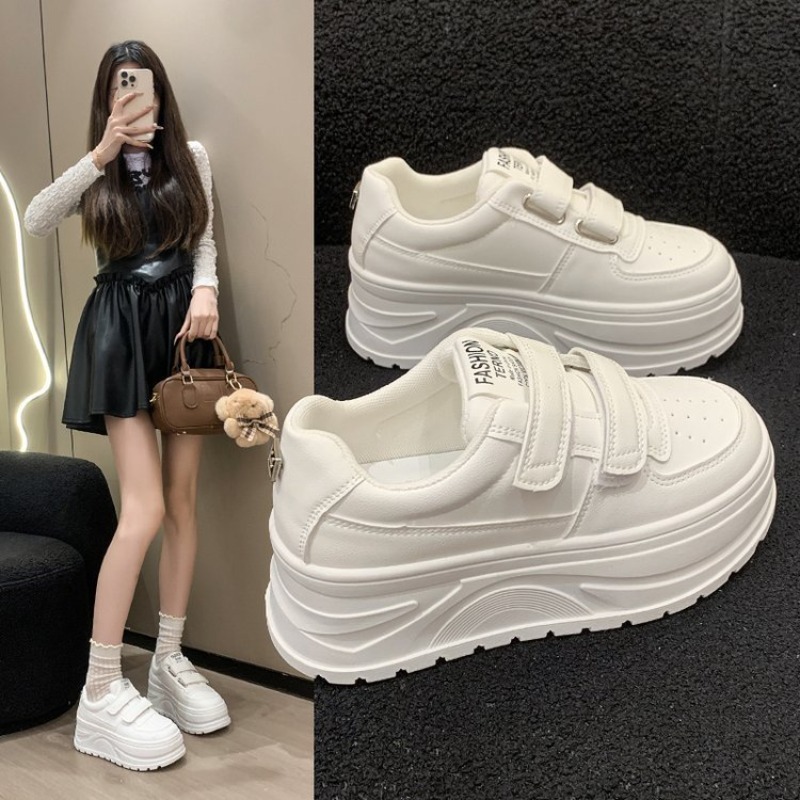 Sepatu Sneakers Putih Wanita T - Women'S Fashion Velcro Sneakers ulasan dan harga