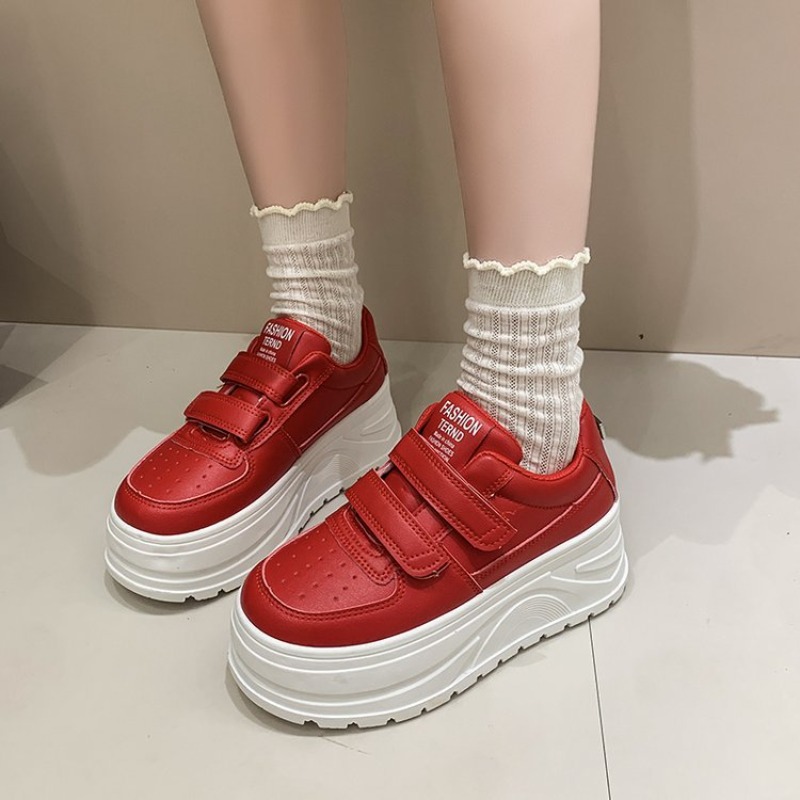 Sepatu Sneakers Putih Wanita T - Women'S Fashion Velcro Sneakers ulasan dan harga