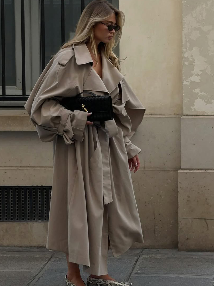 Jas Trench Coat Wanita Model L - Women'S Fashion Raincoat ulasan dan harga