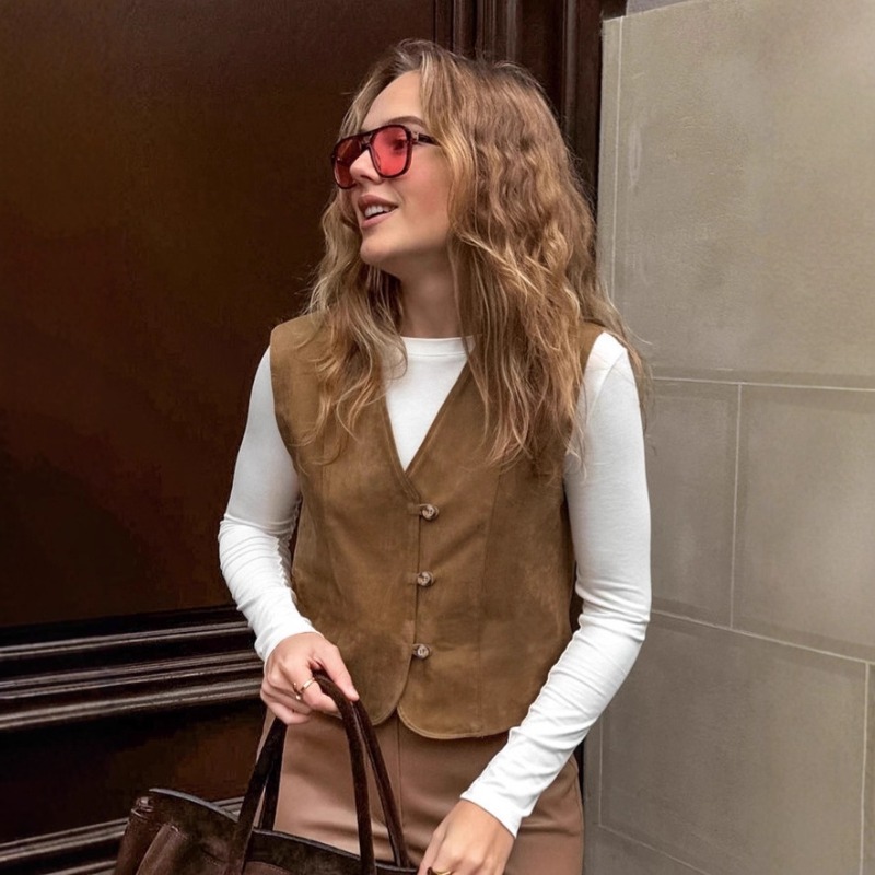 Rompi Wanita FL Gaya Vintage S - Women'S Fashion Utility Vest ulasan dan harga